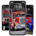 semi trucks wallpaper hd android application logo